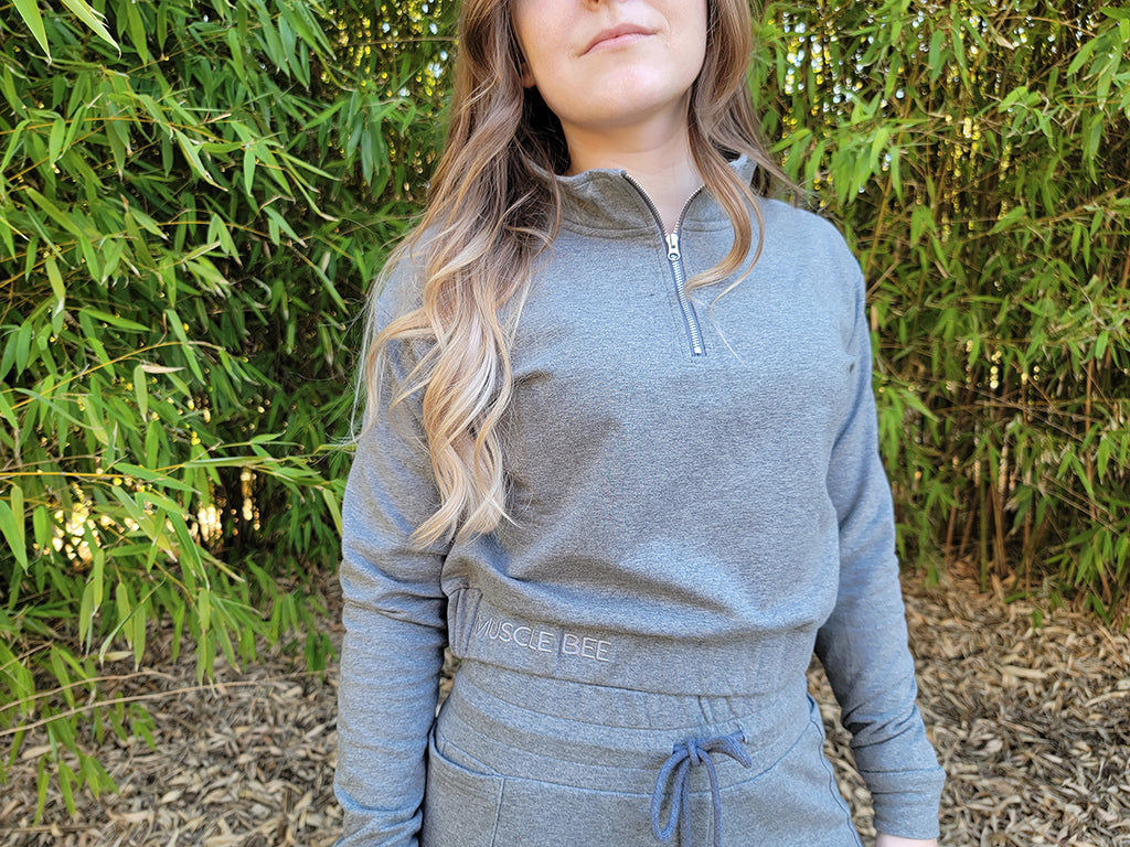 Women's Grey Track Top